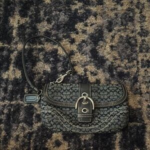 Coach Navy Wristlet